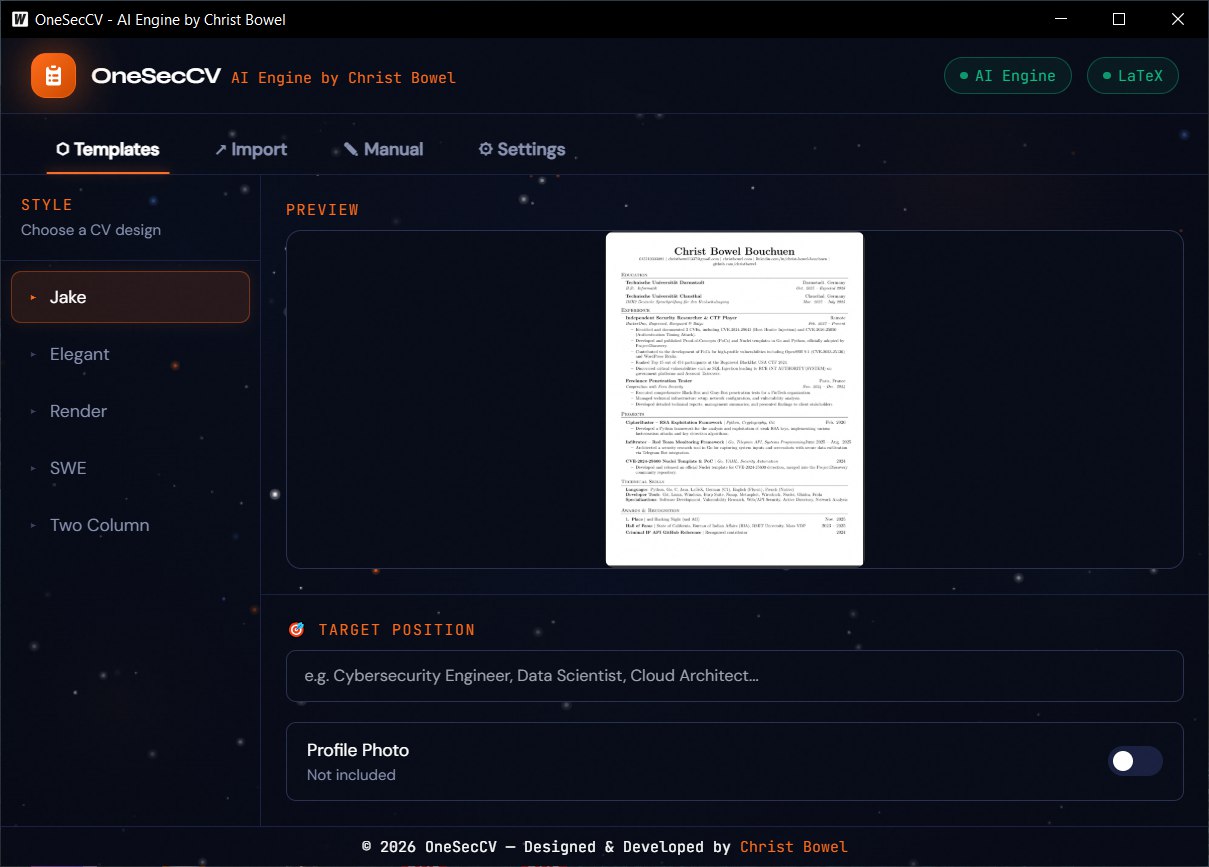 Import existing CV — PDF, DOCX or TXT
